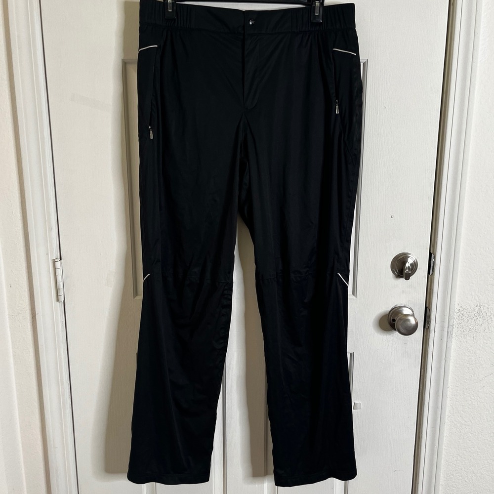 NWT‎ Adidas Softshell Golf Soft Shell Pants Mens L Black ClimaProof Lighweight
